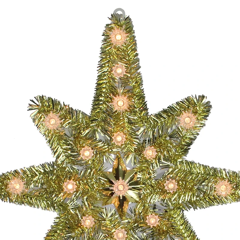 21" Gold Lighted Star of Bethlehem Tree Topper