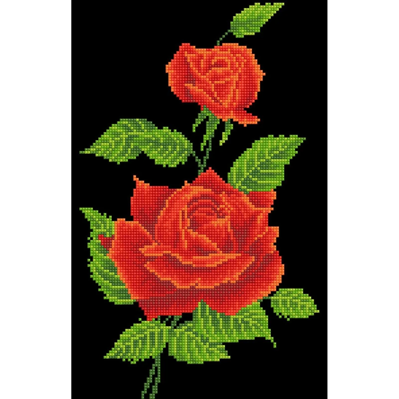 Diamond Dotz® Intermediate Red Rose Corsage with Frame Diamond Painting Kit