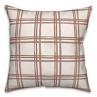 Holiday Plaid Throw Pillow