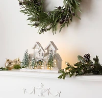 12.5" LED Flocked Holiday Village Display