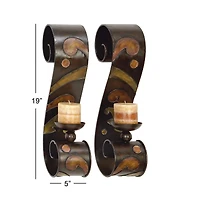 19" Metal Traditional Wall Sconce Set, 2ct.