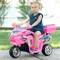 Toy Time Pink Battery Powered Ride-On Motorcycle
