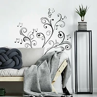 RoomMates Music Note Scroll Peel & Stick Wall Decals