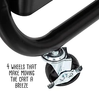 Honey Can Do Black Rolling Craft Cart