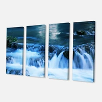 Designart - Beautiful Small Blue Waterfalls