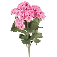 18" Artificial Coral Geranium Bush, 4ct.