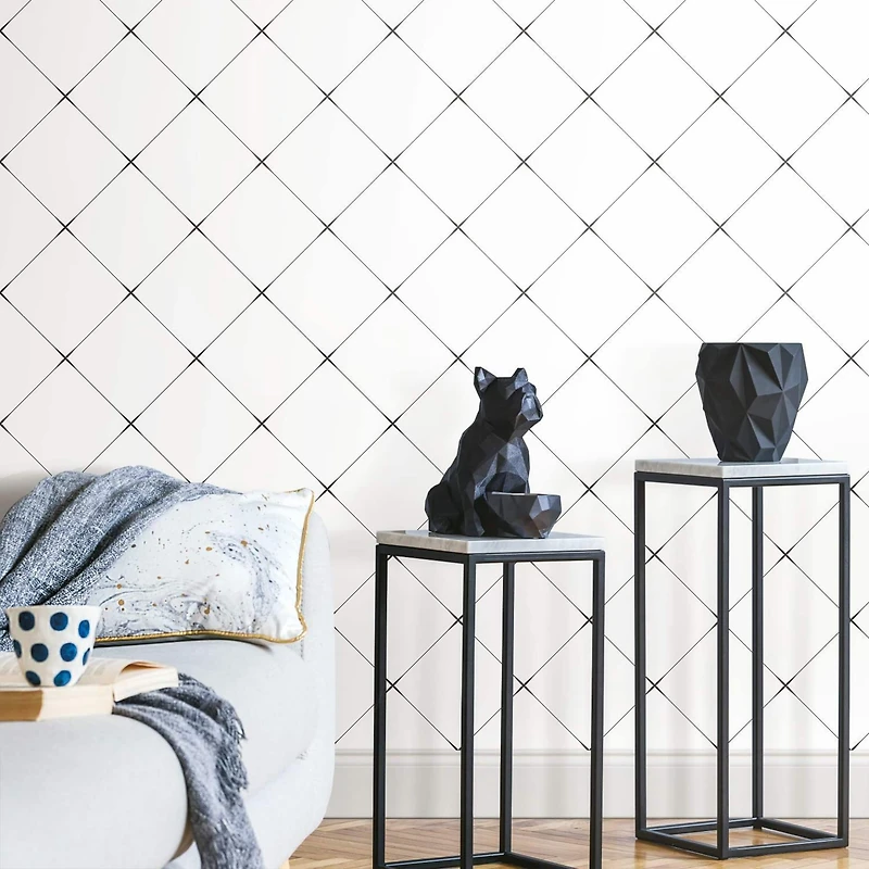 RoomMates Diamond Tile Geo Peel & Stick Wallpaper