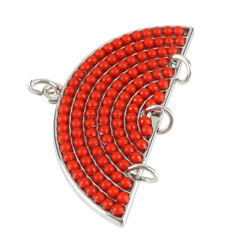 Beaded Half Round Pendants by Bead Landing Creations™ Creations, 44.8mm