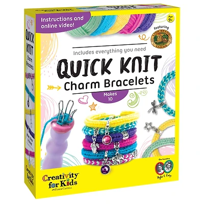 Creativity for Kids Quick Knit Charm Bracelets Kit