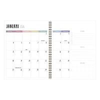 TF Publishing 2025-2026 Striped Down Large Weekly/Monthly Planner