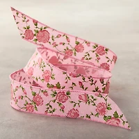 1" x 3yd. Pink Floral Print Ribbon by Celebrate It® Classic