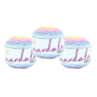 3 Pack Lion Brand® Mandala Baby® Yarn