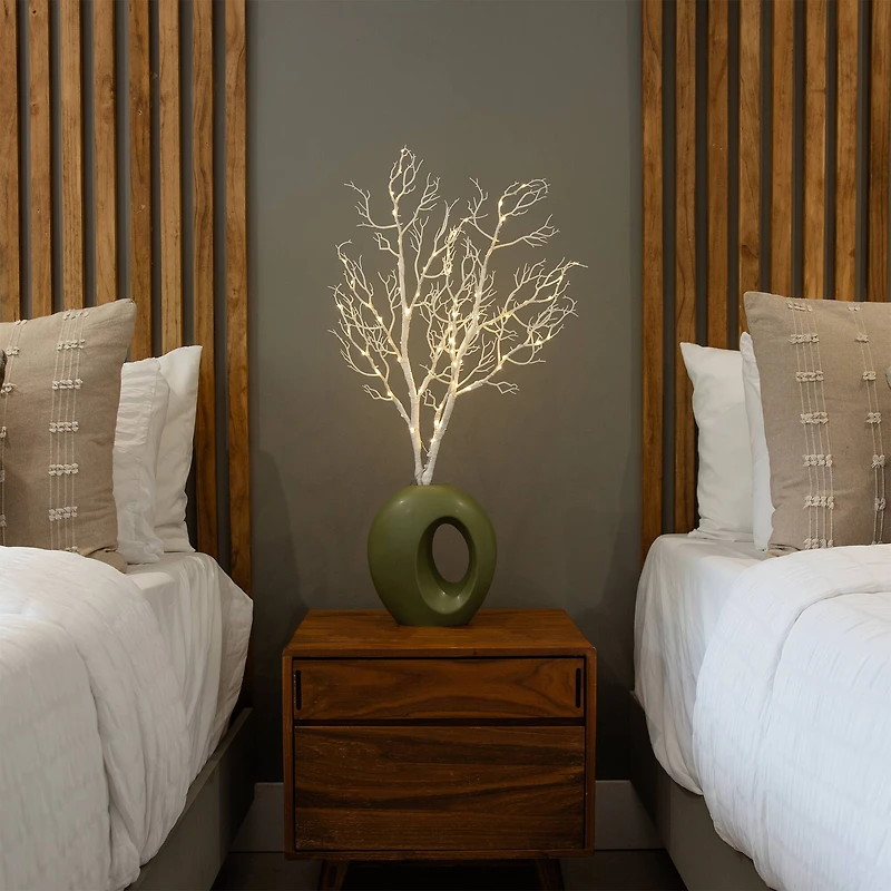 3ft. Artificial White Birch Warm White LED Pre-Lit Branches, 2ct.