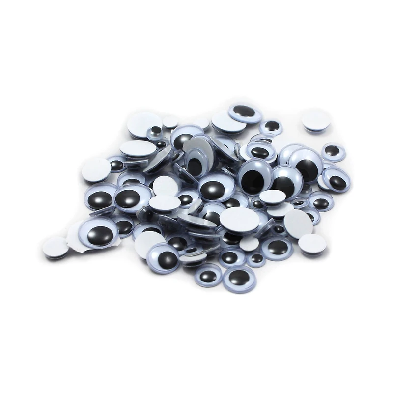 Charles Leonard Peel'n Stick Wiggle Eyes, 12 Packs of 100