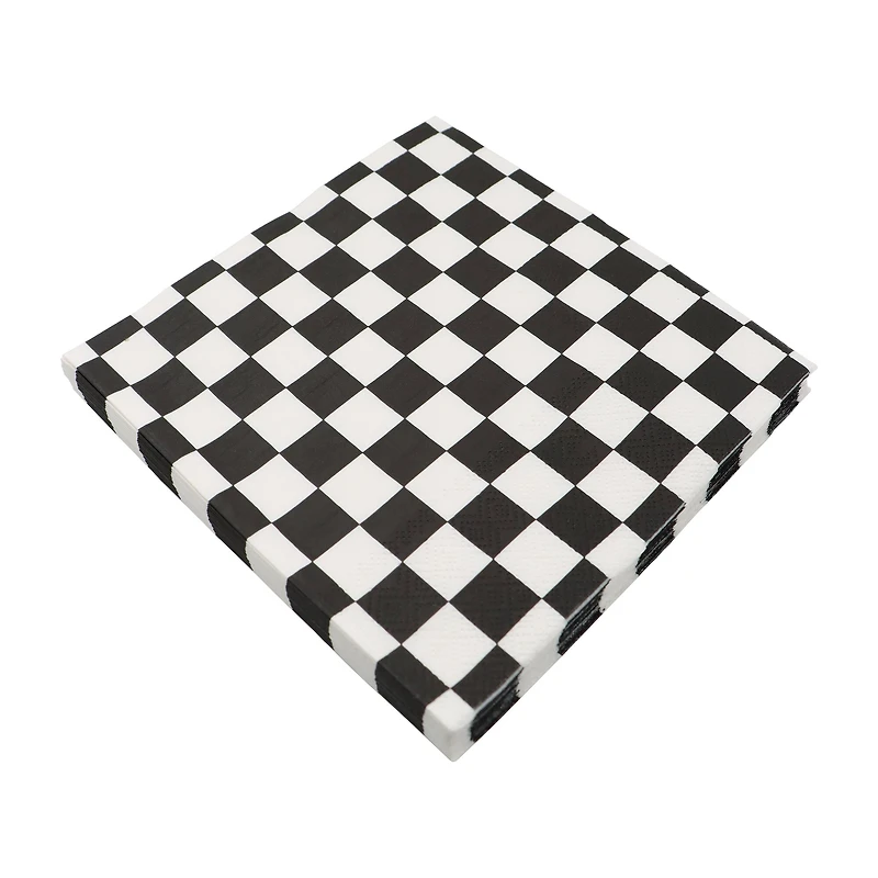 Black & White Checker Lunch Napkins, 20ct. by Celebrate It™