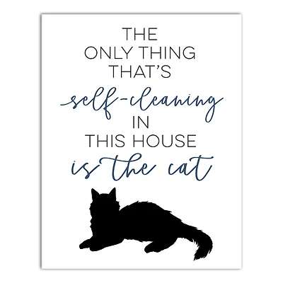 Self-Cleaning Cat Canvas Wall Art