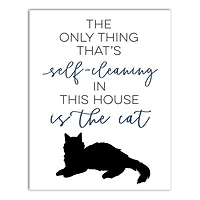 Self-Cleaning Cat Canvas Wall Art
