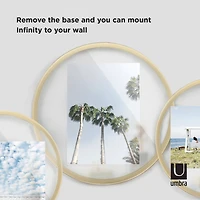 Umbra Matte Brass Infinity Round 5" x 7" Picture Frame