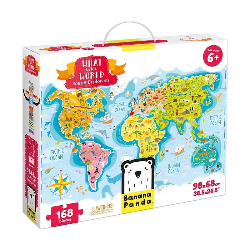 Banana Panda™ What in the World Young Explorers 168 Piece Puzzle