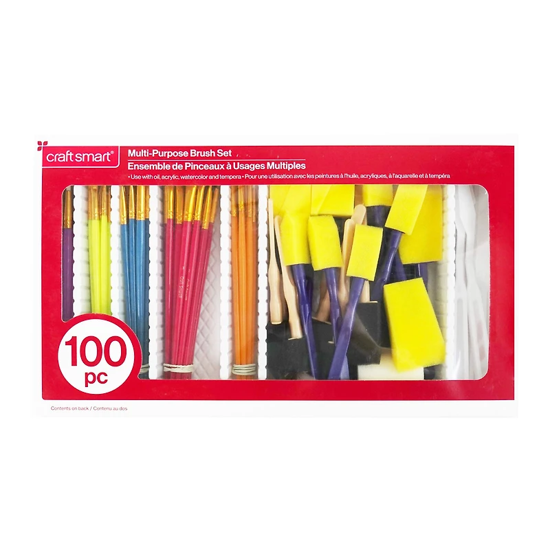 Multi-Purpose 100 Piece Brush Set by Craft Smart®