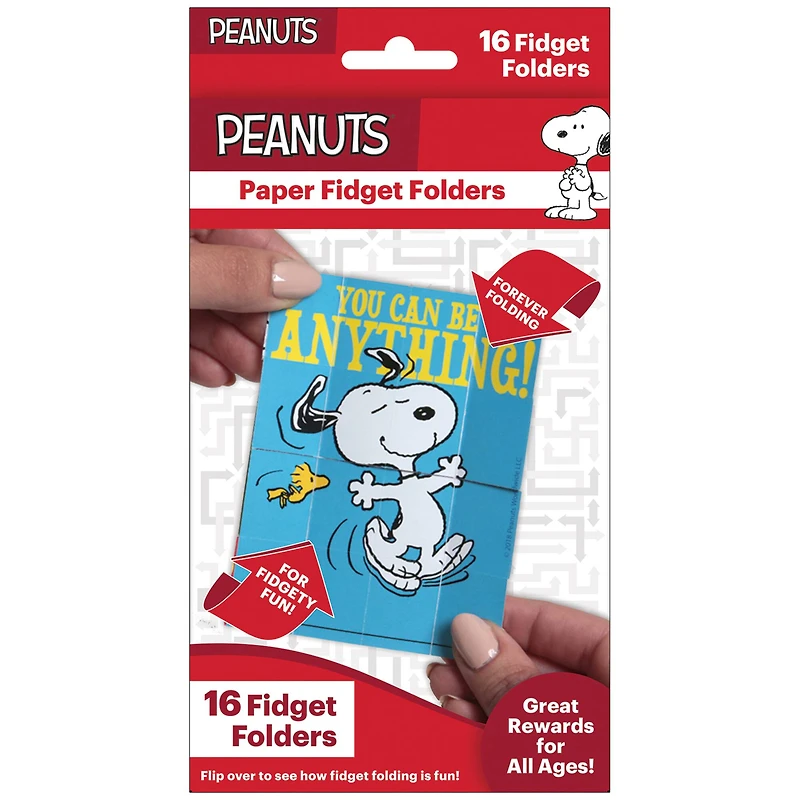 Eureka® Peanuts® Fidget Folders, 6 Packs of 16
