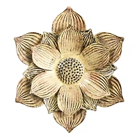 13" Tuscan Metal Flower Wall Art Decor