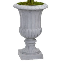 3ft. Braided Boxwood Topiary Tree in Gray Urn