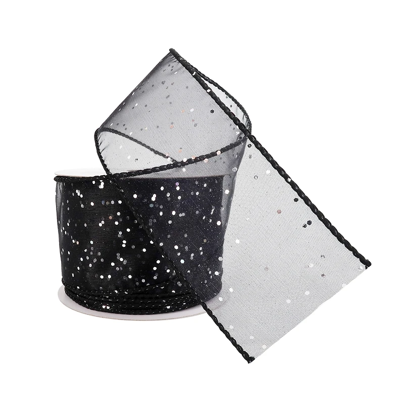 12 Pack: 2.5"x 10yd. Glitter Shimmer Wired Ribbon by Celebrate It® Specialty