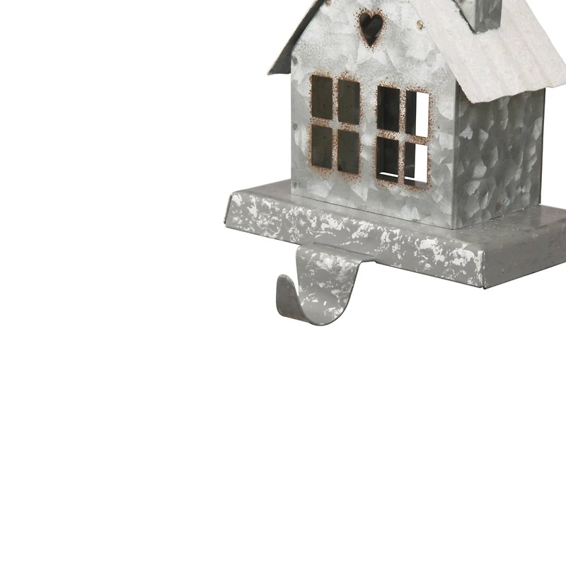 Glitzhome® 6" Galvanized House Stocking Holder