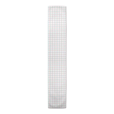 Pink & Blue Grids Indoor/Outdoor Table Runner
