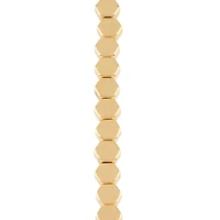 Gold Hexagon Beads, 5.5mm by Bead Landing™