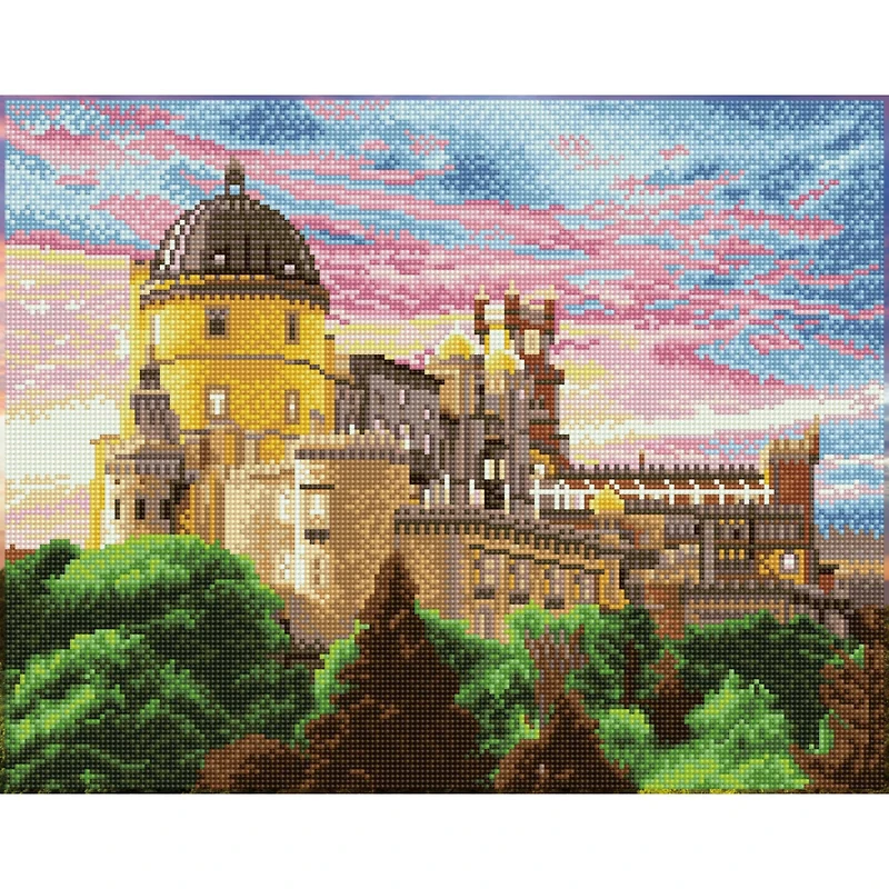Diamond Dotz® Intermediate Pena National Palace, Sintra, Portugal Diamond Art Painting Kit