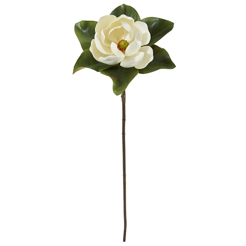 White Magnolia Flower Stems, 3ct.