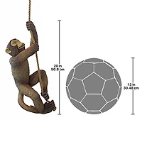 Design Toscano® 20" Makokou the Climbing Monkey Statue, 2ct.