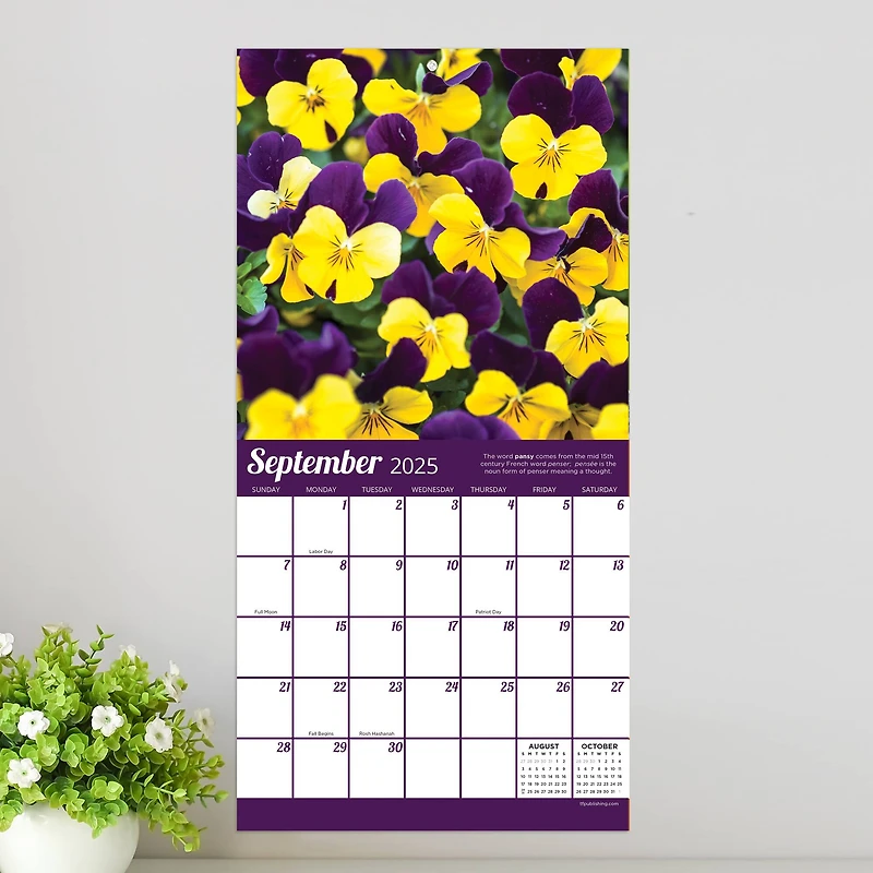TF Publishing 2025 Flowers Mini Calendar