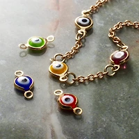 12mm Gold Eye Connectors, 6ct. by Bead Landing™