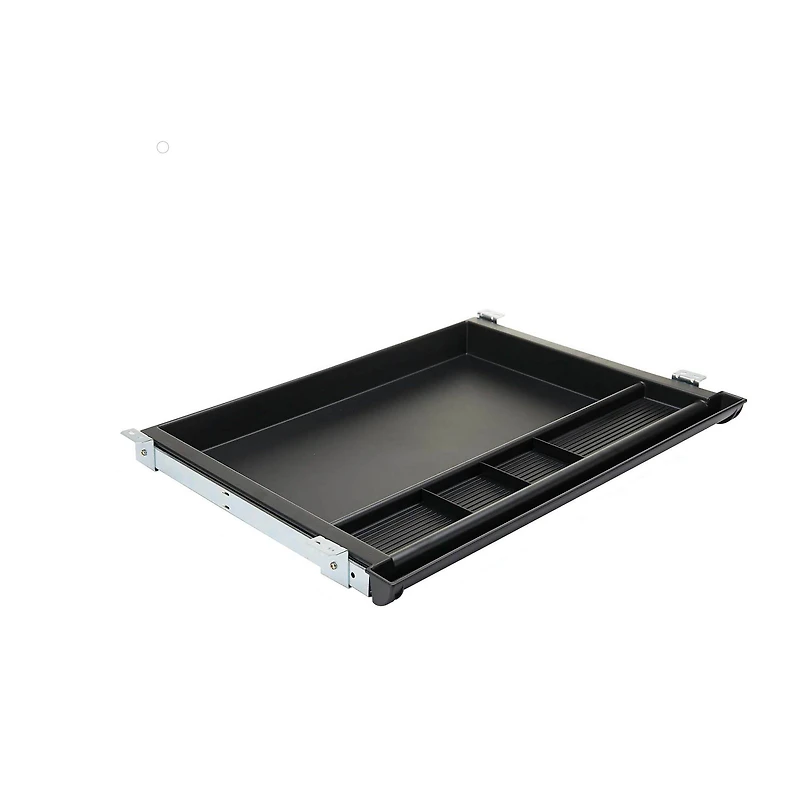 Mind Reader Black Ergonomic Keyboard Under Desk Drawer Tray