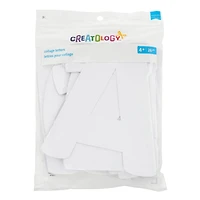 7" White Paper Collage Letters by Creatology™