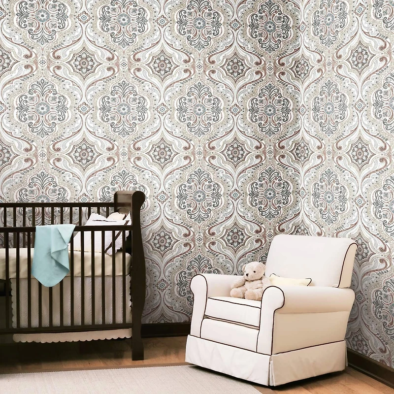 RoomMates Bohemian Damask Peel & Stick Wallpaper