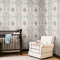 RoomMates Bohemian Damask Peel & Stick Wallpaper