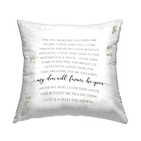 Stupell Industries When My Children Are Grown Emotional Family Throw Pillow, 18" x 18"