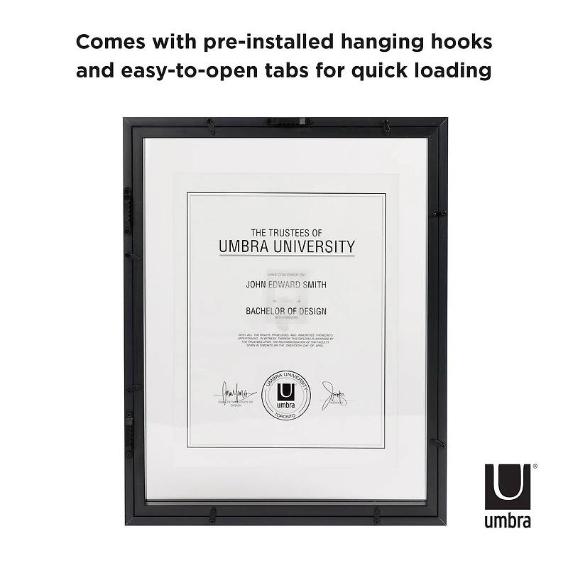 Umbra Black Document 14" x 11" Rectangular Frame