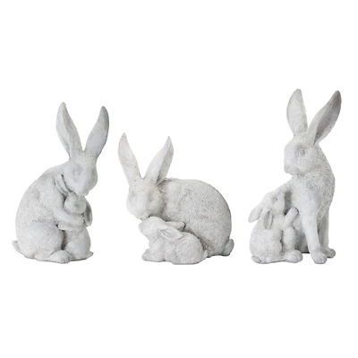 Rabbit With Bunny Set, 4.5", 5.5" & 6"