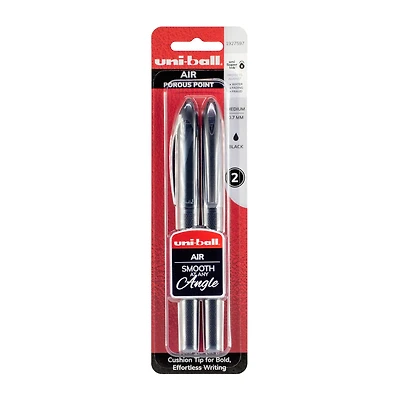 Uni-Ball® AIR Black 2 Pen Set, 0.7mm