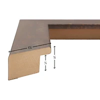 Craig Frames Bauhaus 125 Rusted Bar Picture Frame