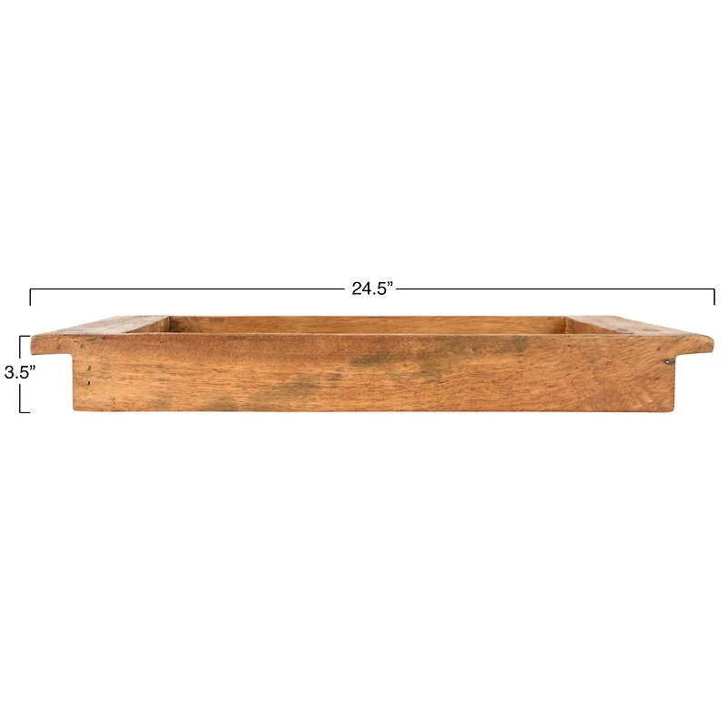 Hello Honey® 24.5'' Found Wood Trug