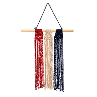 24" Americana Macramé Wall Hanging