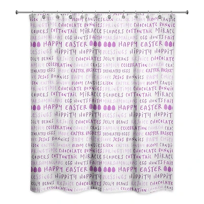 Easter Stuff Purples Shower Curtain 71" x 74" Shower Curtain