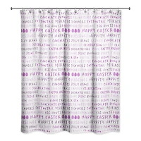 Easter Stuff Purples Shower Curtain 71" x 74" Shower Curtain