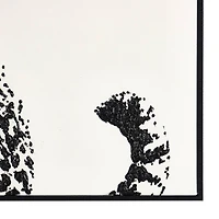 White Canvas Leopard Framed Wall Art